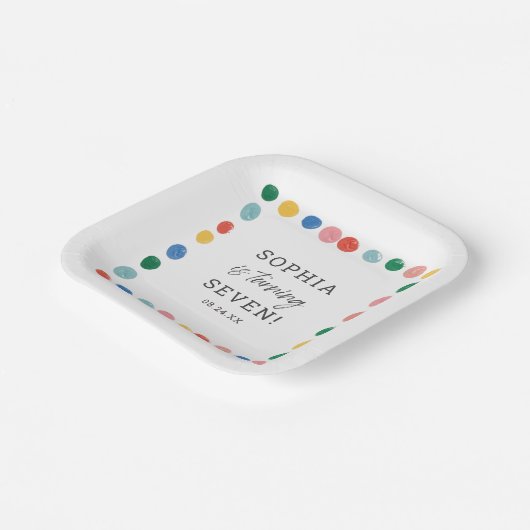 アート絵画パーティー絵画子供の誕生日 ペーパープレート (傾斜あり)