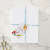 アート絵画パーティー誕生日ラベル ギフトタグ (より糸付き)