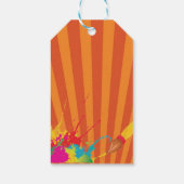 アート絵画パーティー誕生日ラベル ギフトタグ (裏面)