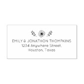 アート葉名のアドレス結婚を返す ラバースタンプ (インプリント)