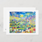 アート葉書：グランドルガンガーデンの迷路 ポストカード (正面/裏面)