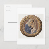 アート葉書：ドナテッロ：マドンナ・デイ・パッツィ： 1386 ポストカード (正面/裏面)