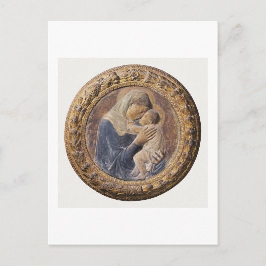 アート葉書：ドナテッロ：マドンナ・デイ・パッツィ： 1386 ポストカード (正面)