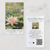 *~*アート蓮の水百合花AP67 QR 名刺 (正面/裏面)