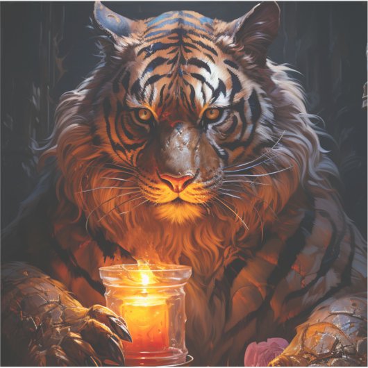 アート虎 シール (正面)