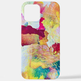 アート詳細絵画抽象芸術のろう –  iPhone 12 PRO MAXケース