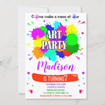 アート誕生日アートの招絵画出書