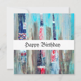 アート誕生日カード
