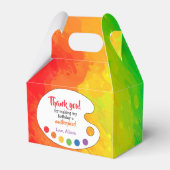 アート誕生日パーティーのお気に入り |絵を描パーティー フェイバーボックス (裏面サイド)