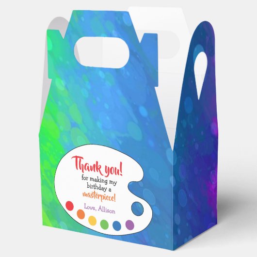 アート誕生日パーティーのお気に入り |絵を描パーティー フェイバーボックス (オープン)