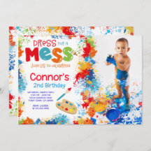 アート誕生日パーティーへの招待（写真あり）