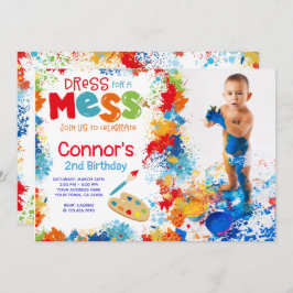 アート誕生日パーティーへの招待（写真あり） 招待状