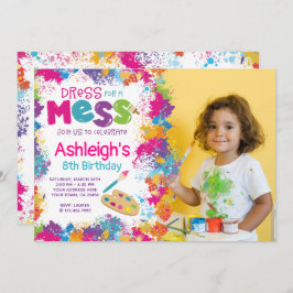 アート誕生日パーティーへの招待（写真あり） 招待状