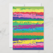 アート誕生日パーティー 招待状 (裏面)