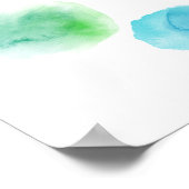 アート誕生日メッセージカード絵を描誕生日メッセージカード ポスター (角)