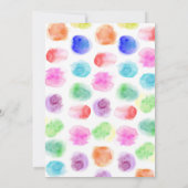 アート誕生日招待状絵を描、誕生日招待状、 招待状 (裏面)