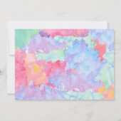 アート誕生日招待状 招待状 (裏面)