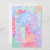 アート誕生日招待状 招待状 (裏面)