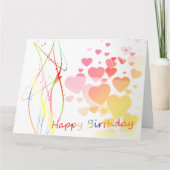 アート誕生日 カード (正面)