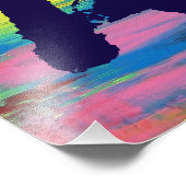 アート赤い黄色の抽象芸術アートで人生は良い フォトプリント            (角)