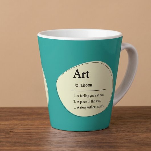 アート辞典スタイル オーダーメイド コーヒーマグ カフェラテマグ