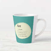 アート辞典スタイル オーダーメイド コーヒーマグ カフェラテマグ (右)
