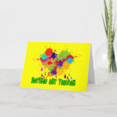アート退職した先生の贈り物 カード (正面)