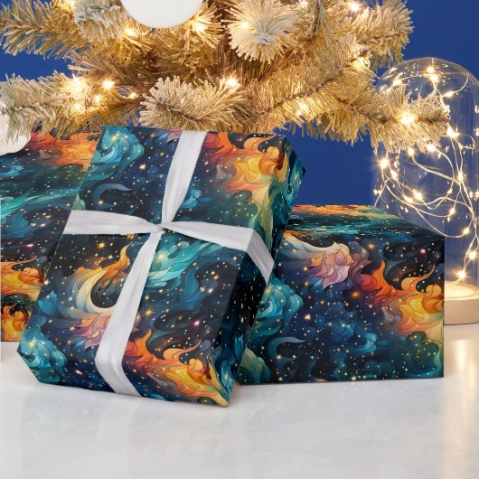 アート銀河系 ラッピングペーパー (クリスマス)