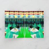 アート雪だるまデザカラフルイナー シーズンカード (内部)