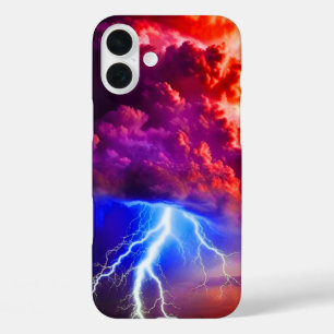 アート雷雨 iPhone 16 PLUSケース