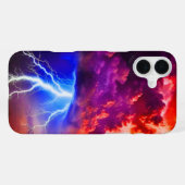 アート雷雨 iPhoneケース (裏面横)