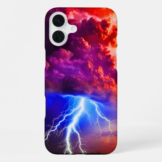 アート雷雨 iPhoneケース (裏面)