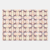 アート馬かわいらし包み工芸紙 ラッピングペーパーシート (正面2)