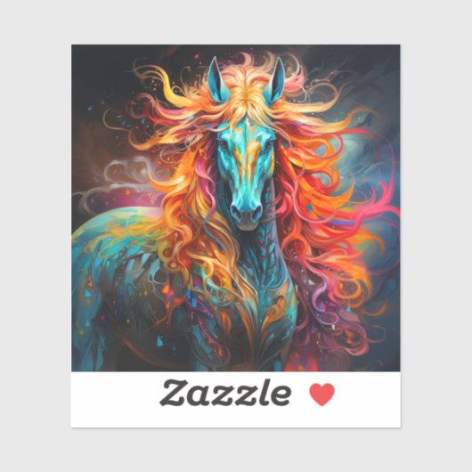 アート馬 シール (シート)