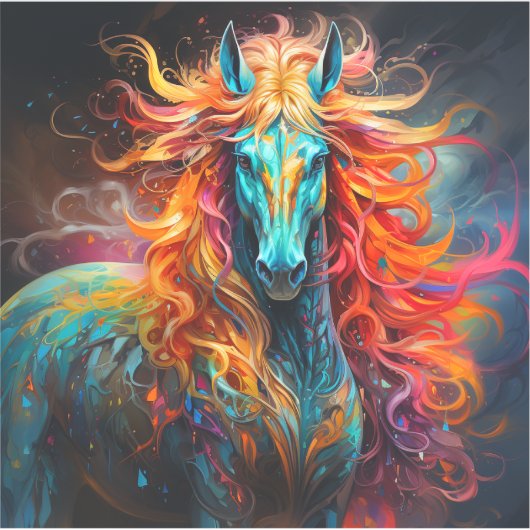 アート馬 シール (正面)