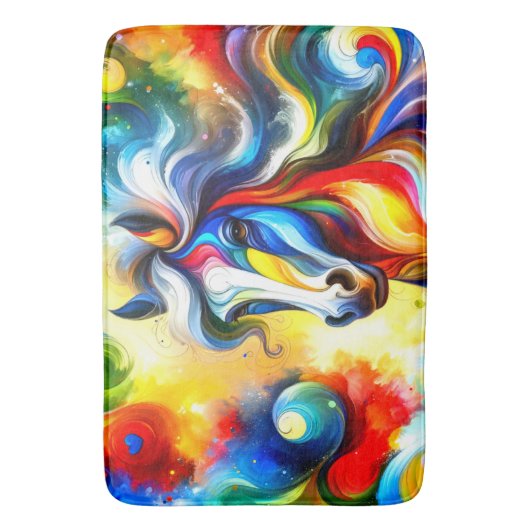 アート馬 バスマット (正面縦)