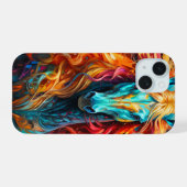 アート馬 iPhoneケース (裏面横)