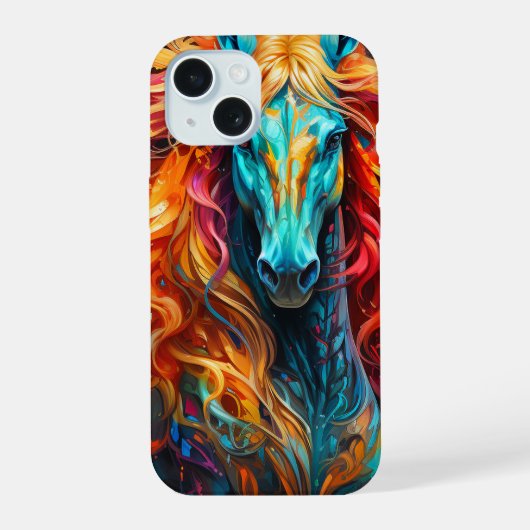 アート馬 iPhoneケース (裏面)