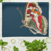 アート鮮やかル – 水彩蝶 キッチンタオル (折り畳み)