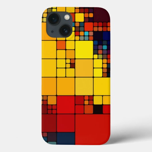 アート鮮やか抽象芸術虹の幾何学模様 Case-Mate iPhoneケース (裏面)