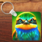アート鳥 キーホルダー (正面)
