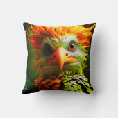 アート鳥 クッション (裏面)