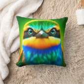 アート鳥 クッション (ブランケット)