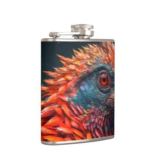 アート鳥 フラスク (右)