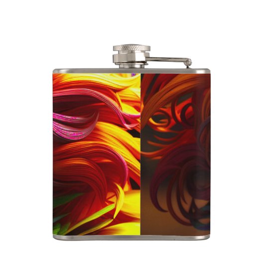 アート鳥 フラスク (裏面)