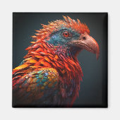 アート鳥 マグネット (正面)