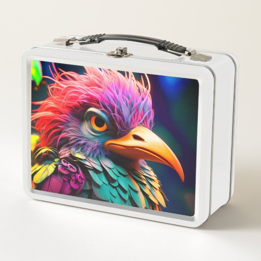 アート鳥 メタルランチボックス (正面)