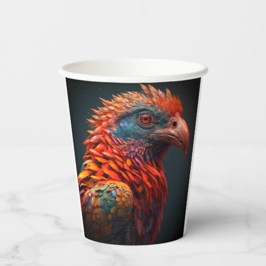 アート鳥 紙コップ (裏面)