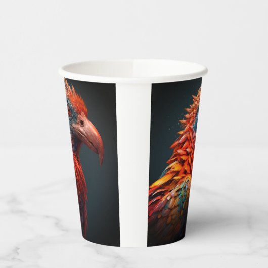 アート鳥 紙コップ (左)