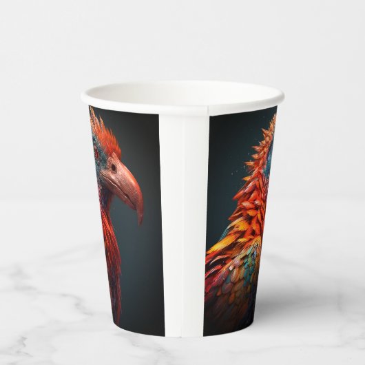 アート鳥 紙コップ (右)